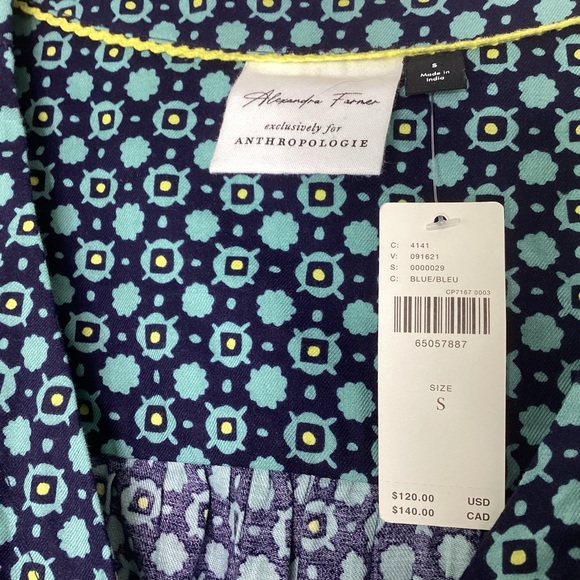 NEW Anthropologie Alexandra Farmer Jumpsuit NWT Sm - Picture 4 of 10